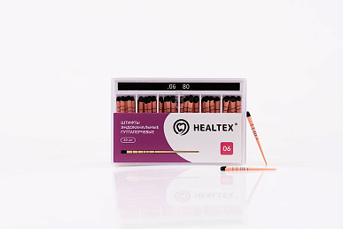 Гуттаперчевые штифты 06 №40, 60шт.,С МАРКИРОВКОЙ. HEALTEX