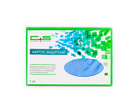 Фартук для пациента нейлоновый Clean+Safe (70 х 135) на виниловой основе (ГОЛУБОЙ) Интерсфера