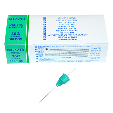 Иглы дентальные ер 04х30 мм Nipro № 3