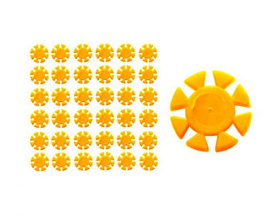 Счетчик использования инструментов желтый, 100шт., в ПАКЕТЕ. Kagayaki Счетчик использования инструментов желтый, 100шт., в ПАКЕТЕ. Kagayaki