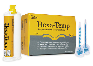 Hexa-Temp - материал для изготовления врем.коронок и мостов, цвет TW, 75гр..Spident