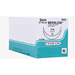 Лента из Мерсилена белая 5мм х 40см две иглы CTX,( 6 шт.) (НДС20%)